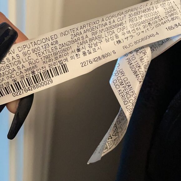 ZARA Black V-Neck Crepe play suit romper - Picture 15 of 15